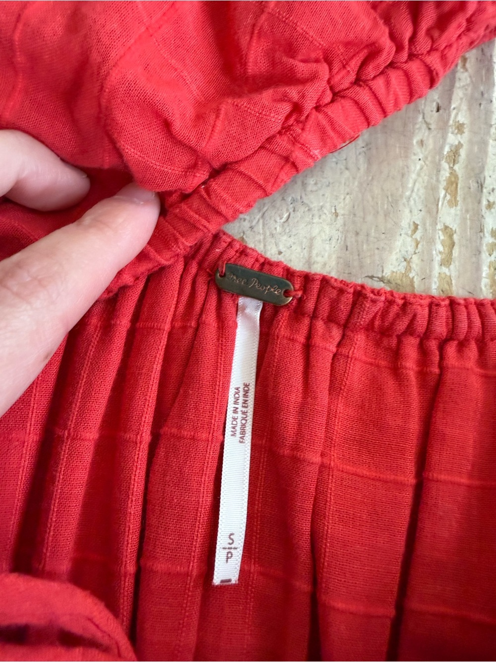 Free People On My Level Maxi Dress in the color Atlas Red size small - Picture 2 of 2